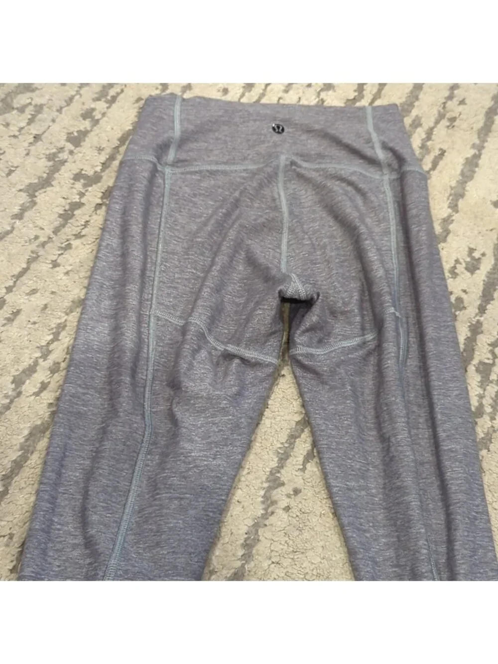 Lululemon True Self Crop Heathered Slate